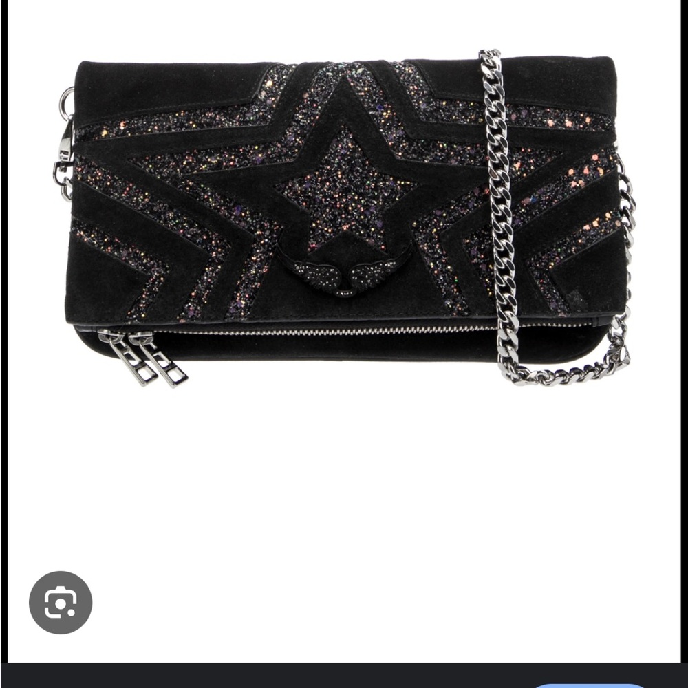 Zadig & Voltaire Rock Star Glitter Clutch